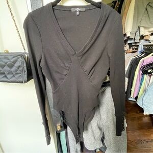 Nwot Black long sleeve bodysuit